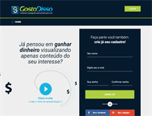 Tablet Screenshot of gostodisso.com
